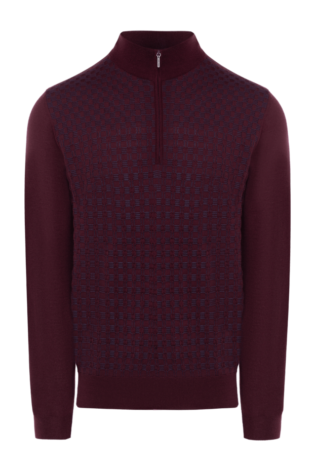 Cesare di Napoli man men's cashmere and silk burgundy troyer buy with prices and photos 175934 - photo 1