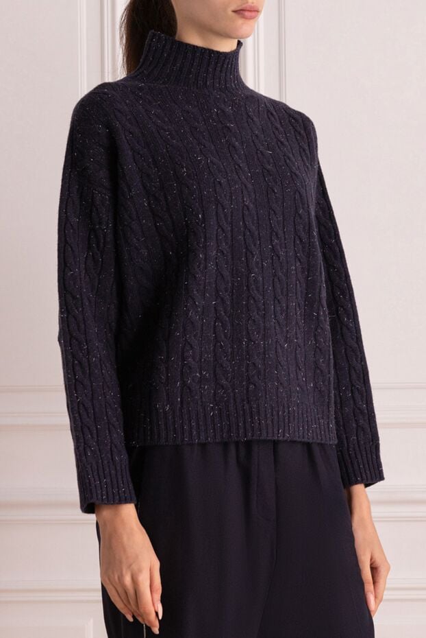 Peserico cozy wool jumper for women in a braid with a straight silhouette 175963 - photo 3