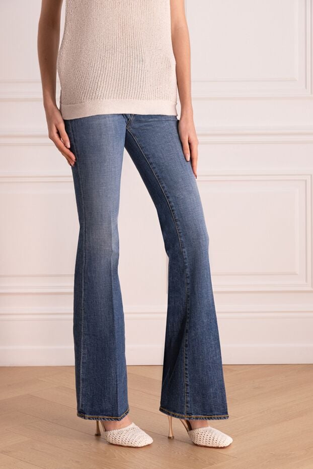 Jacob Cohen blue bootcut jeans with contrasting seams women's 176041 - photo 3