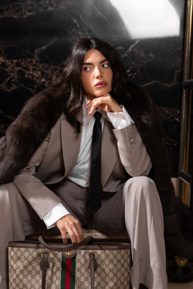 The Andamane pantsuit made of polyester gray for women 176075 - photo 2
