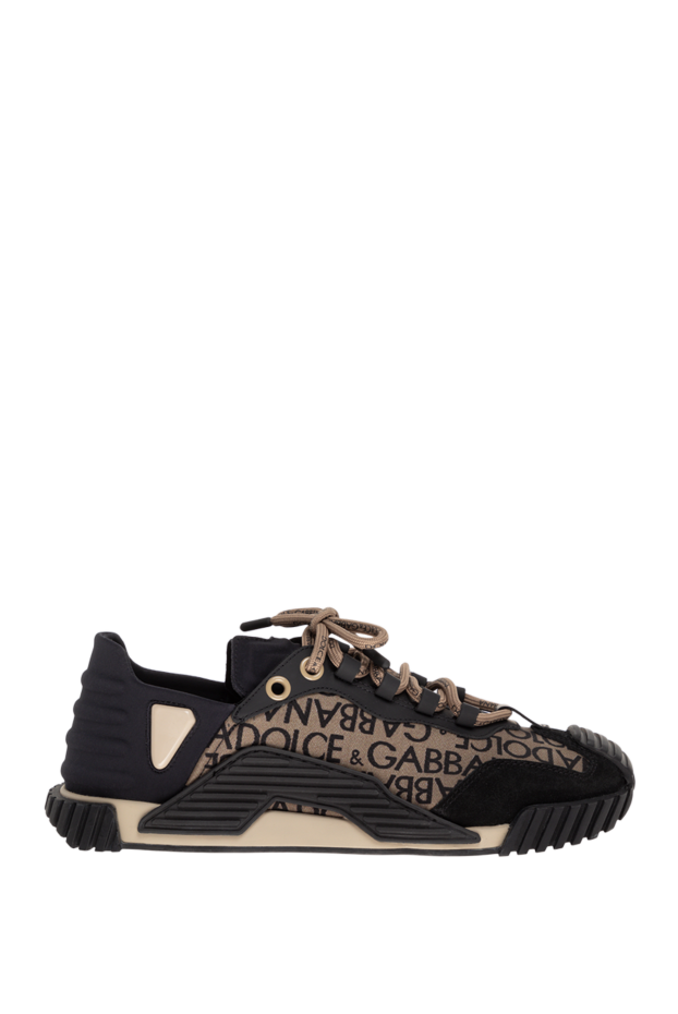 Dolce & Gabbana man men's brown jacquard sneakers buy with prices and photos 176080 - photo 1