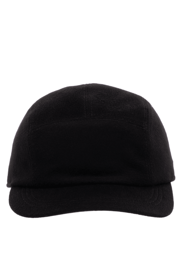 Zilli black men's cashmere baseball cap with ear cuffs 176093 - photo 1