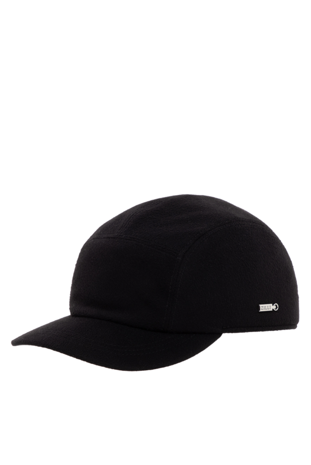 Zilli black men's cashmere baseball cap with ear cuffs 176093 - photo 3