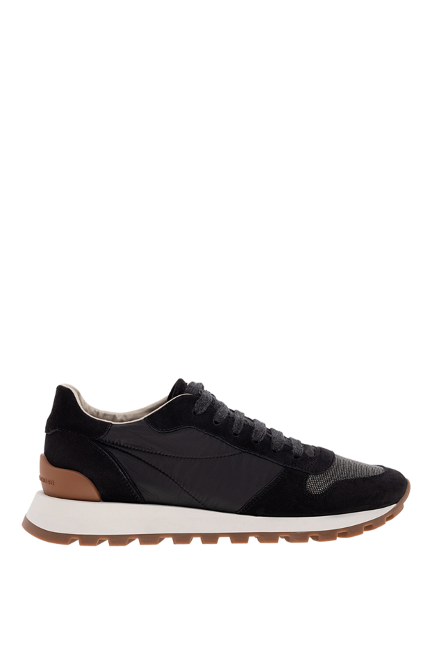 Black nubuck sneakers for women - photo 1