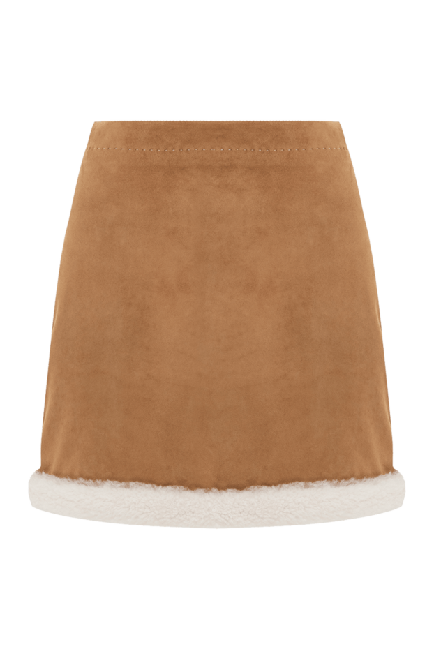 Ermanno Scervino woman beige suede skirt for women buy with prices and photos 176130 - photo 1