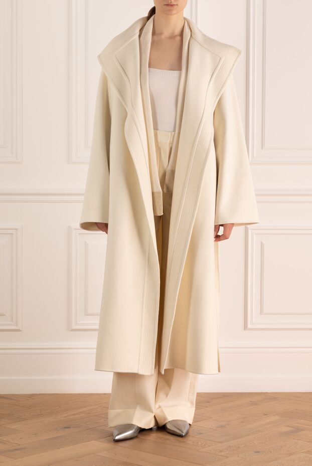 Loro Piana woman white cashmere coat for women buy with prices and photos 176163 - photo 2