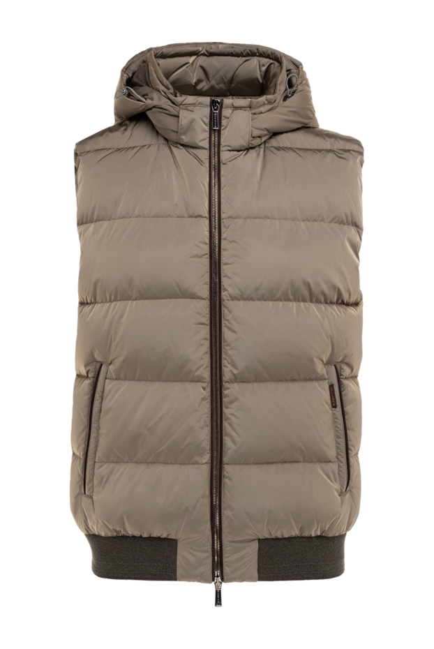 Moorer beige polyamide vest for men 176237 - photo 1