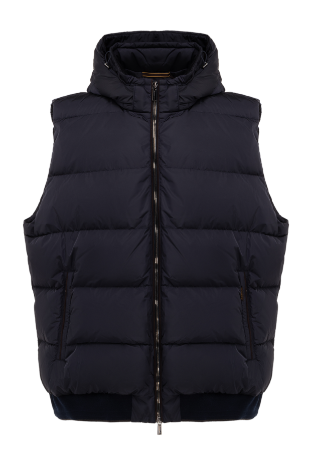Moorer vest with voluminous quilted insulation and a hood made of matte nylon 176239 - photo 1
