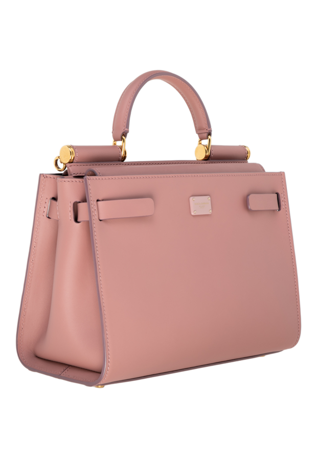 Dolce & Gabbana lamb leather bag for women pink 176245 - photo 3