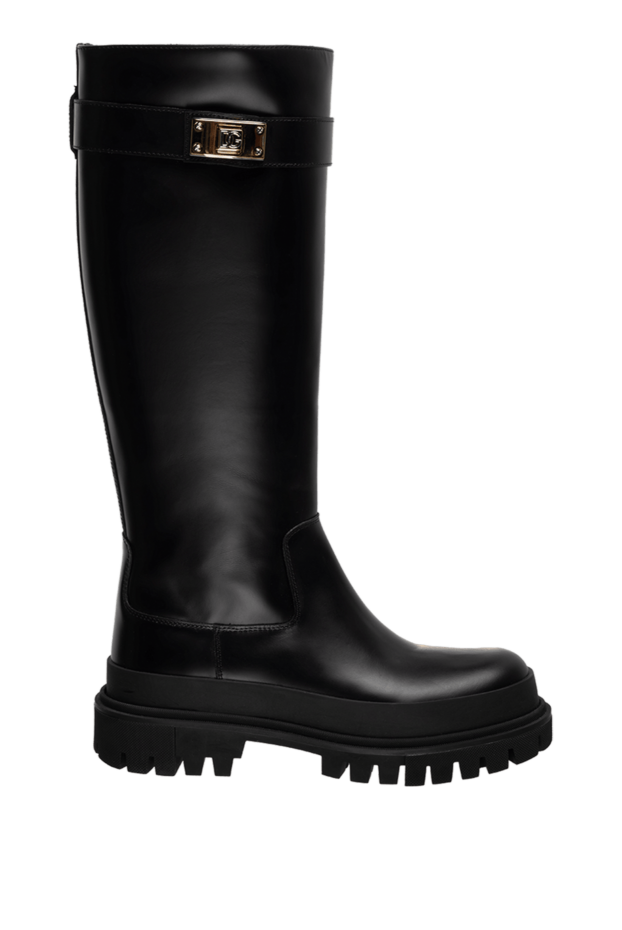Dolce & Gabbana woman women's black calfskin boots buy with prices and photos 176264 - photo 1