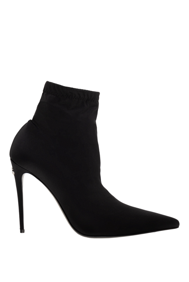 Dolce & Gabbana woman women's black leather and polyacrylic ankle boots buy with prices and photos 176265 - photo 1