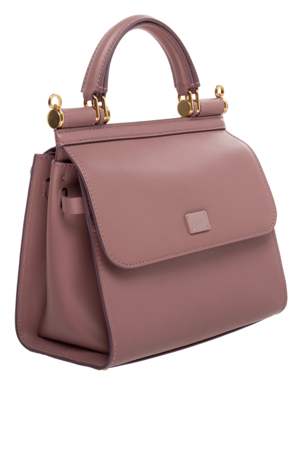 Dolce & Gabbana powder pink leather sicily bag with gold-tone hardware 176273 - photo 3
