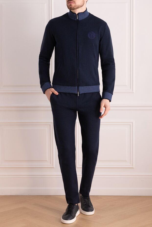 Roger Pinault man men's blue cotton walking suit buy with prices and photos 176312 - photo 2