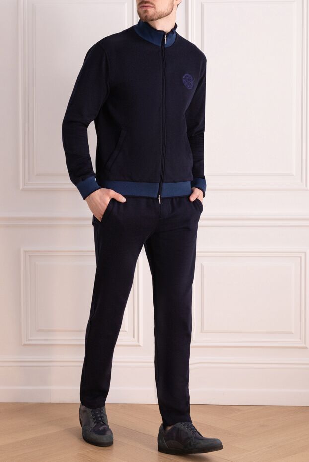 Roger Pinault man men's blue cotton walking suit buy with prices and photos 176318 - photo 2