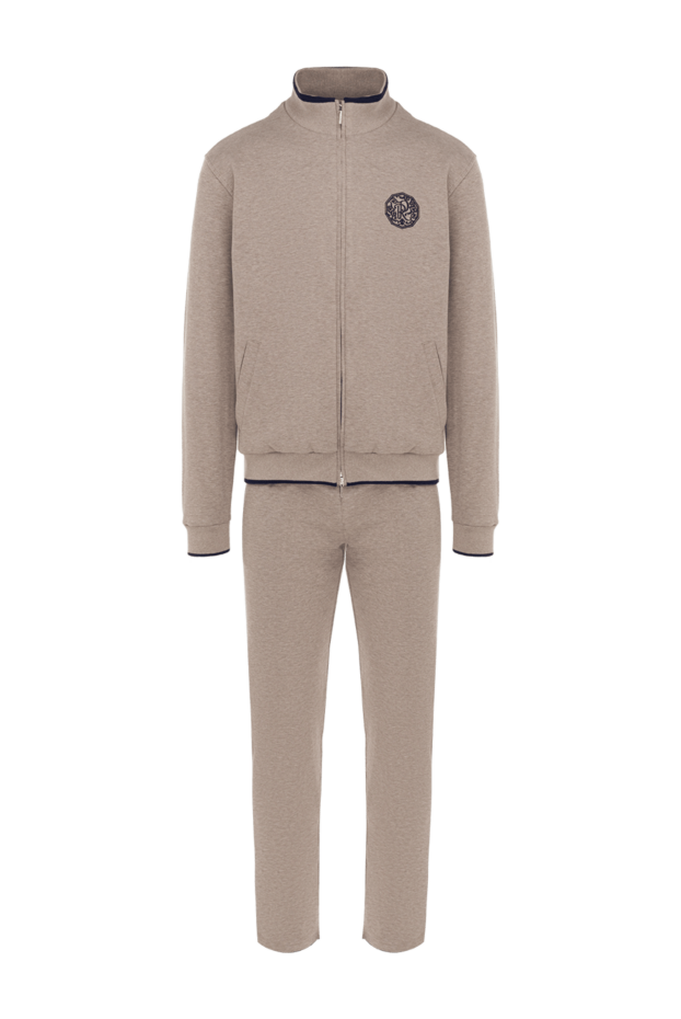 Roger Pinault men's beige cotton tracksuit with logo 176320 - photo 1