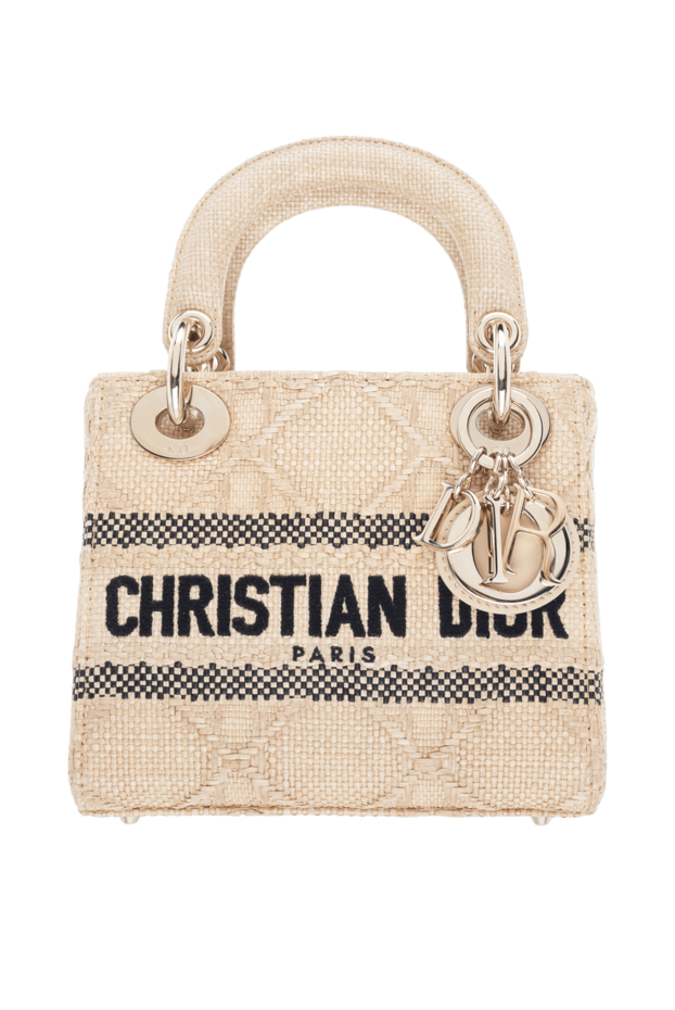 Dior women's beige straw bag 176342 - photo 1