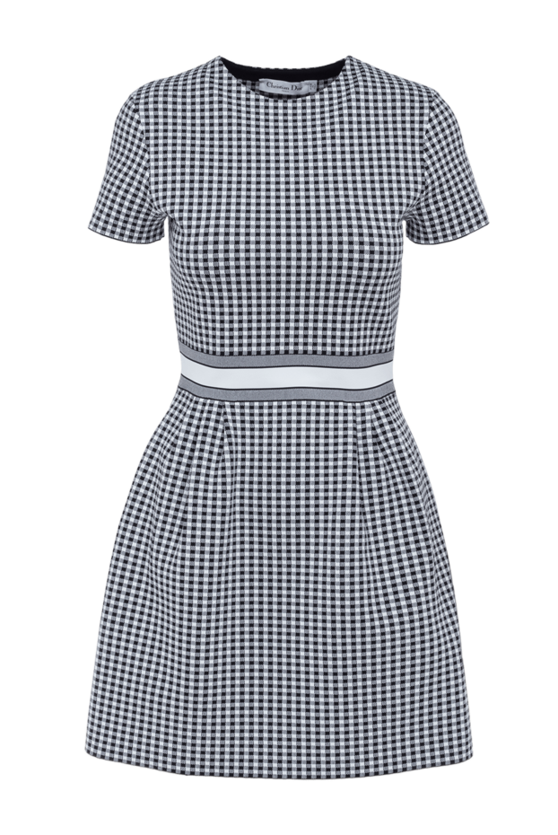 Dior viscose and polyamide dress in gray 176349 - photo 1
