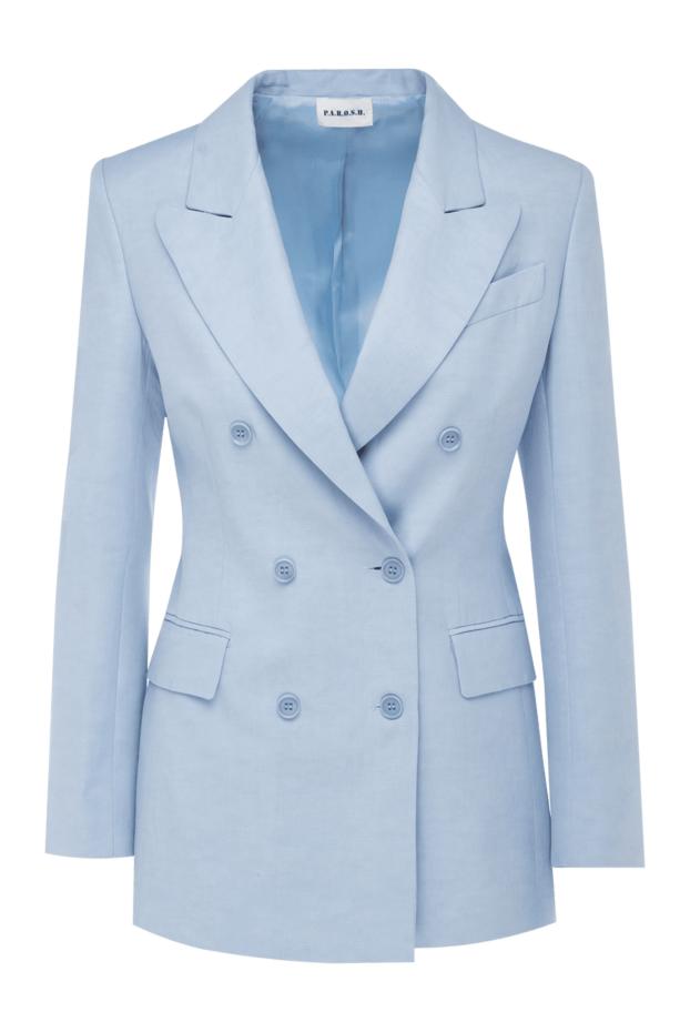 P.A.R.O.S.H. woman women's viscose and lyocell jacket blue buy with prices and photos 176383 - photo 1