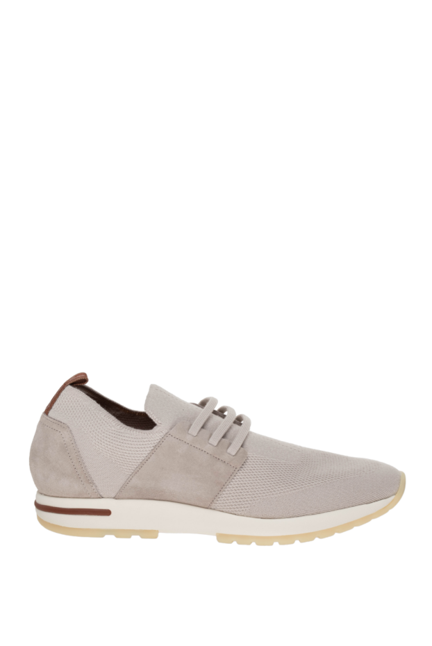 Loro Piana men's gray textile sneakers 176408 - photo 1