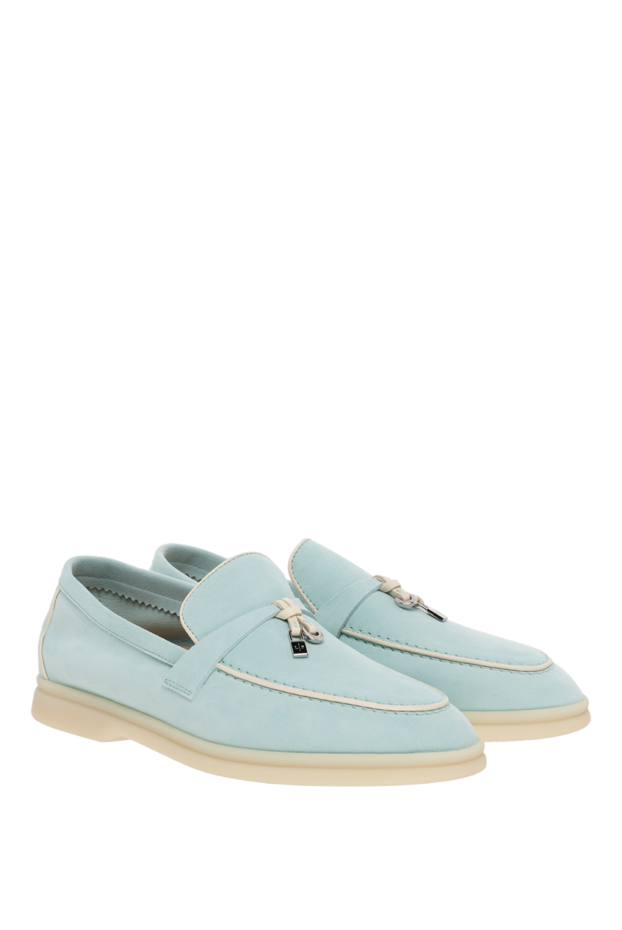 Loro Piana summer charms walking loafers with my charms charms blue 176425 - photo 3