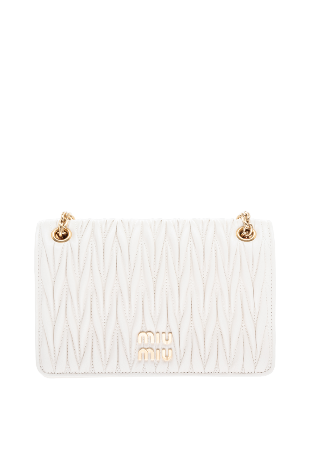 Miu Miu women's leather bag white 176436 - photo 1