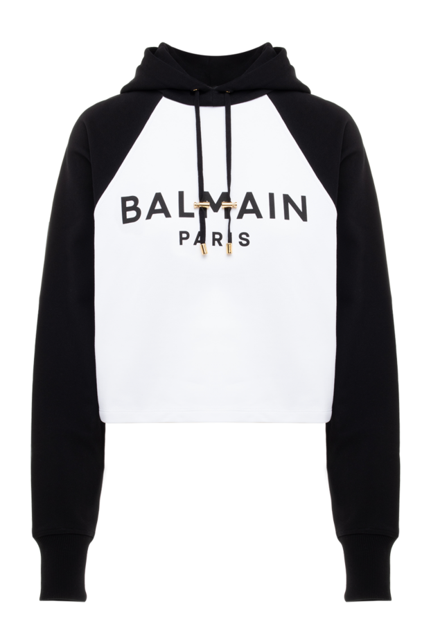 Balmain woman cotton hoodie for women white buy with prices and photos 176470 - photo 1