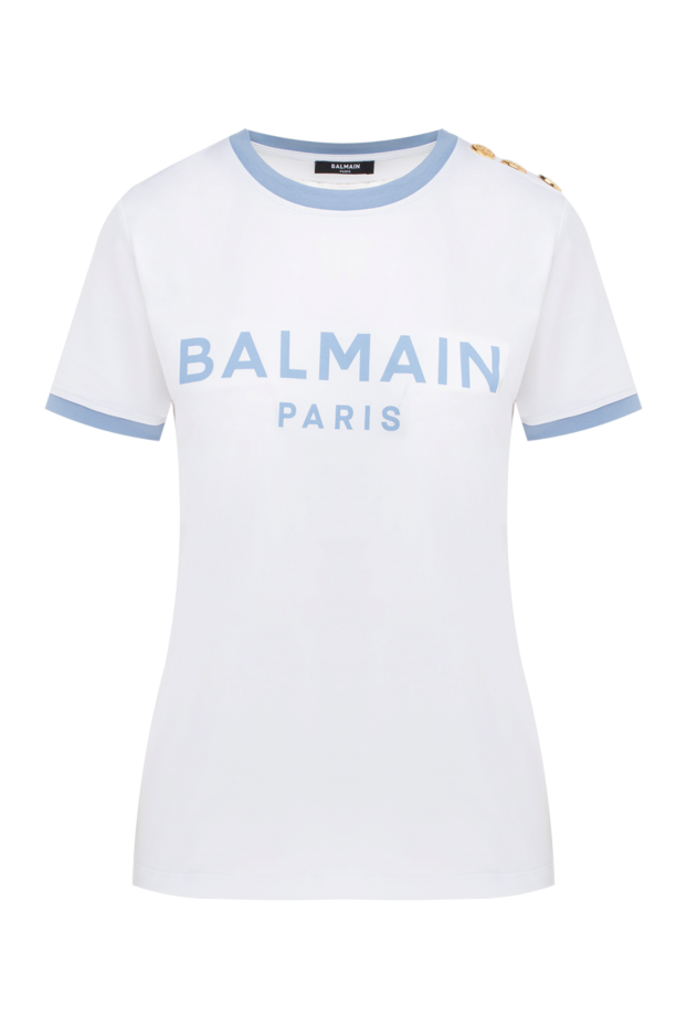 Balmain woman women's white cotton t-shirt buy with prices and photos 176478 - photo 1