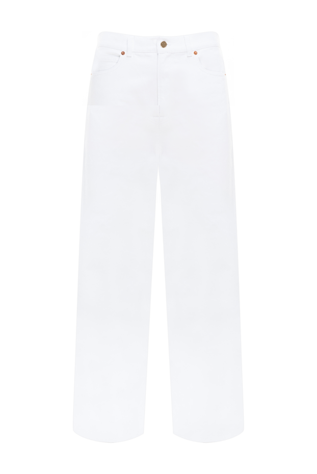 Valentino woman women's white cotton jeans buy with prices and photos 176503 - photo 1