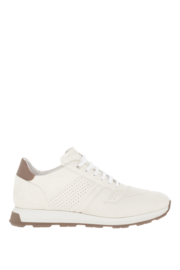 Stefano Ricci men's white perforated nubuck sneakers 176545 - photo 1