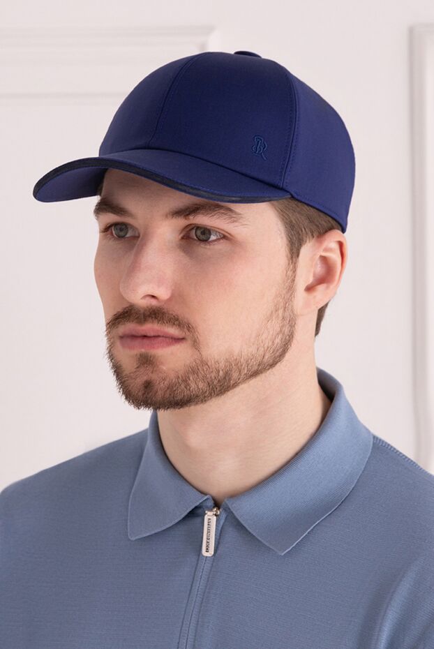 Stefano Ricci men's blue wool cap 176547 - photo 2