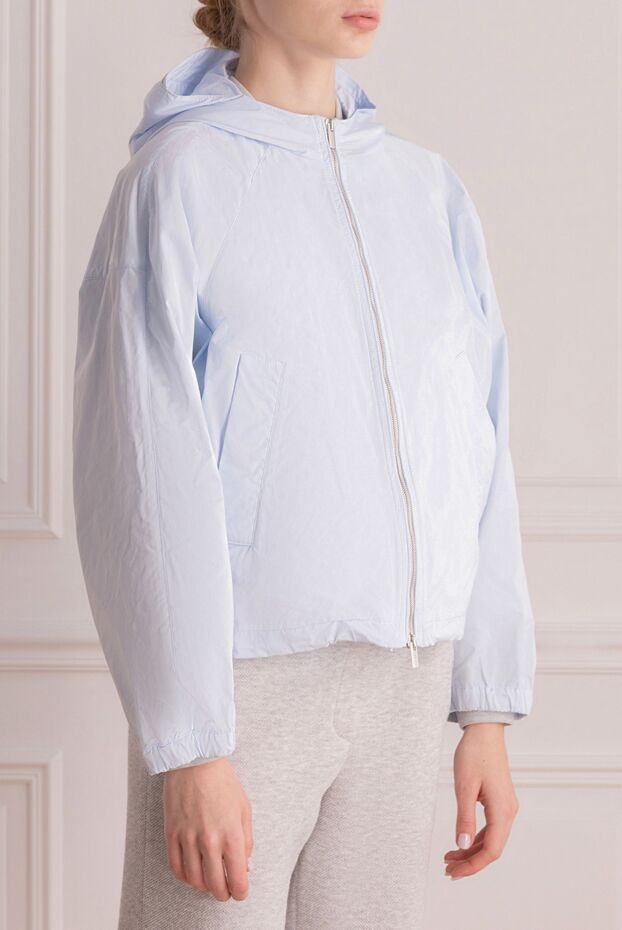 Peserico polyester jacket for women blue 176619 - photo 3