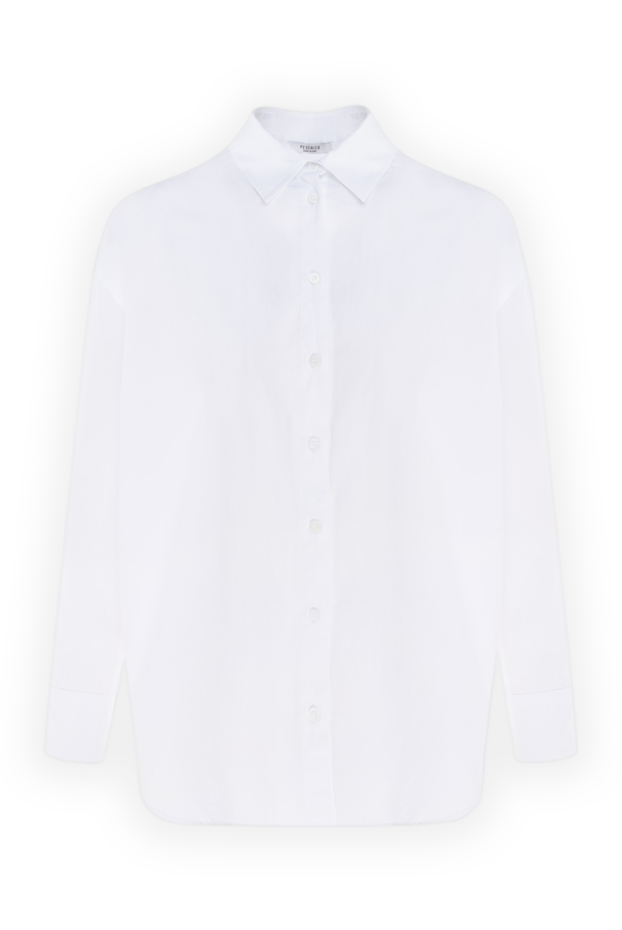 Peserico women's white cotton and elastane shirt 176621 - photo 1