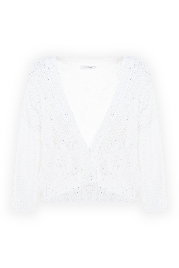 Peserico woman cotton and polyester cardigan for women white buy with prices and photos 176648 - photo 1