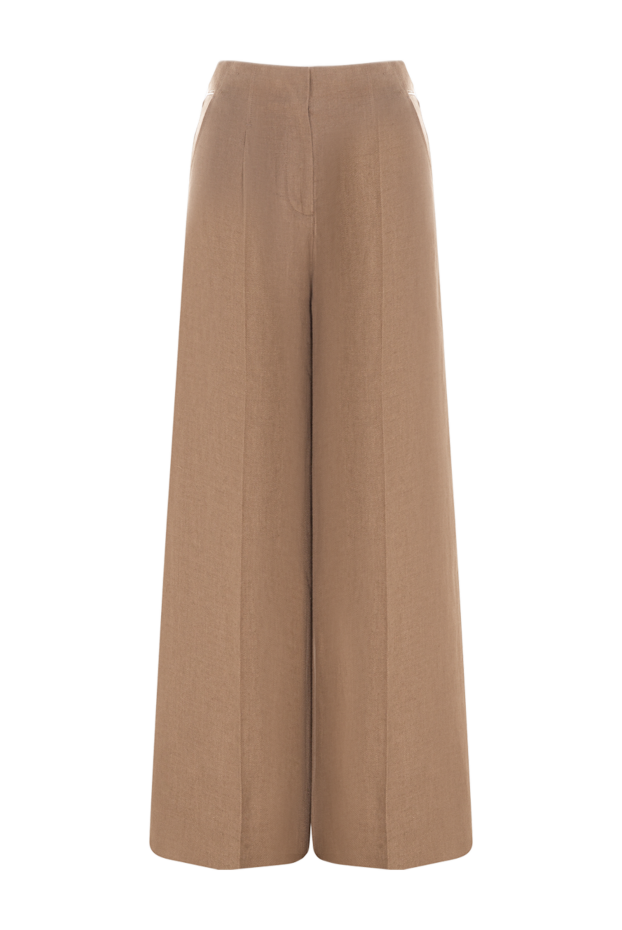 Peserico women's linen pants brown 176677 - photo 1