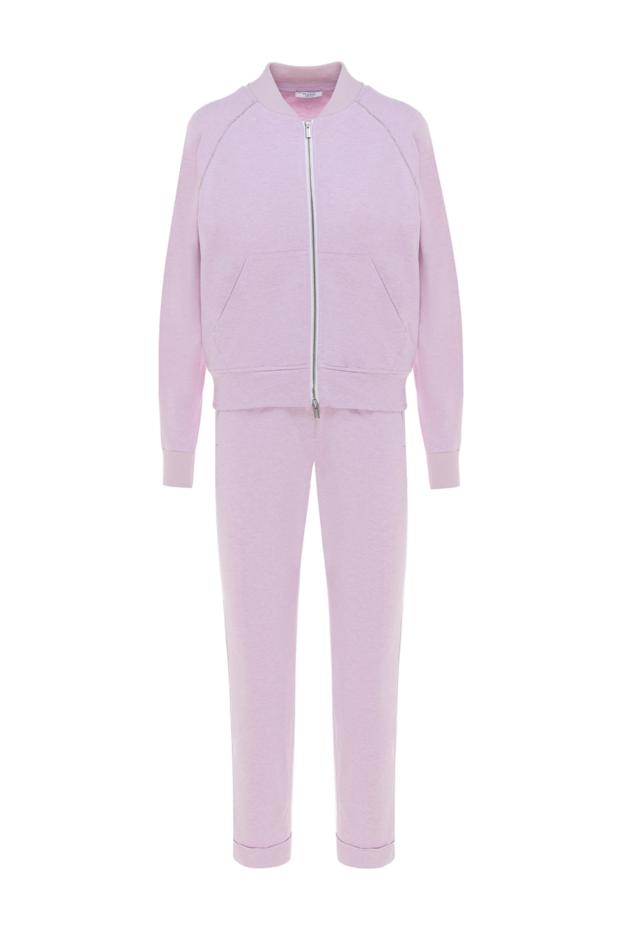 Peserico walking suit made of cotton and elastane for women pink 176683 - photo 1