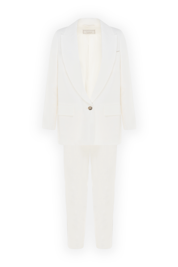 Peserico women's suit with linen pants white 176690 - photo 1