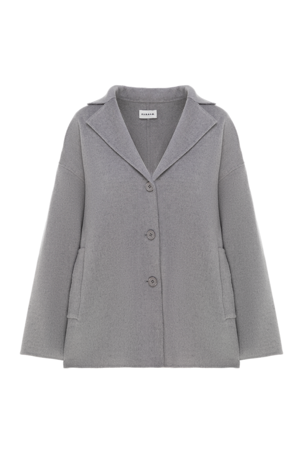 P.A.R.O.S.H. woman women's gray wool and cashmere jacket buy with prices and photos 176721 - photo 1