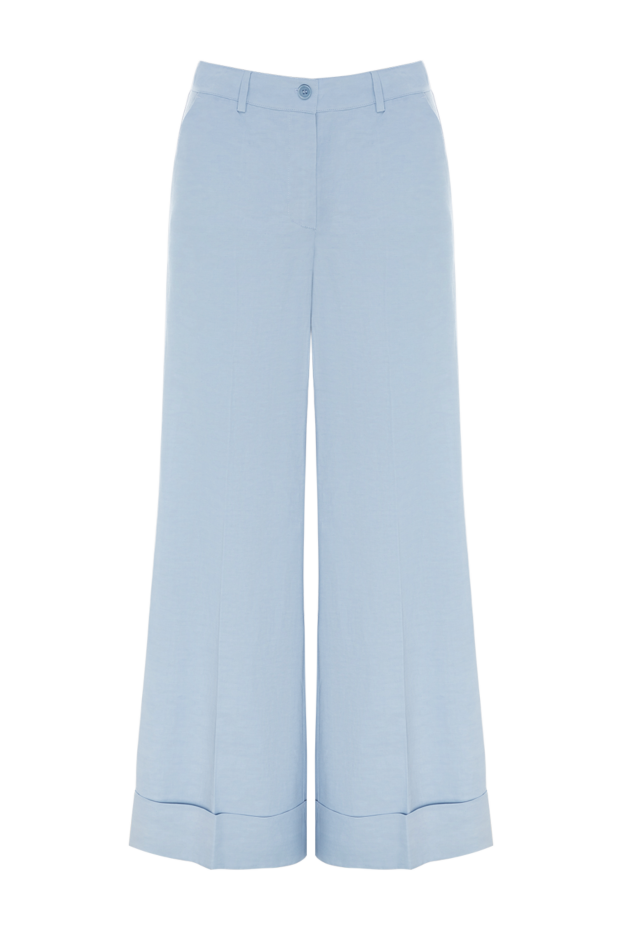 P.A.R.O.S.H. woman trousers made of wool and silk for women, blue buy with prices and photos 176725 - photo 1