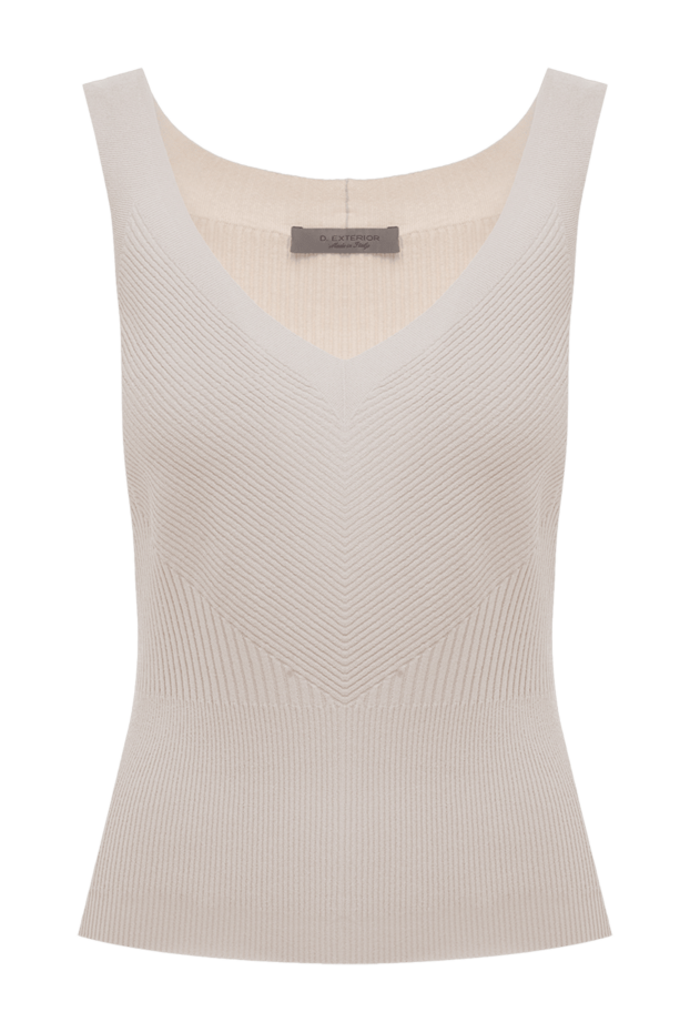 D.Exterior woman women's beige viscose and polyamide top buy with prices and photos 176747 - photo 1