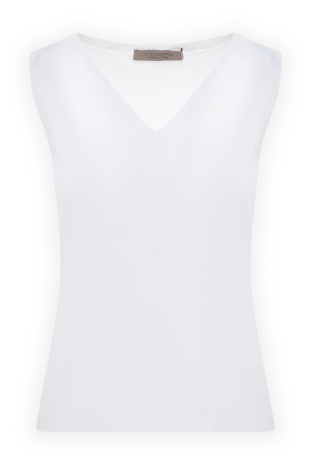 D.Exterior woman women's white viscose and polyamide top buy with prices and photos 176748 - photo 1