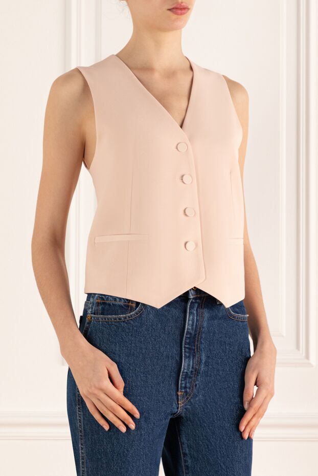 D.Exterior women's pink polyester and elastane vest 176763 - photo 3