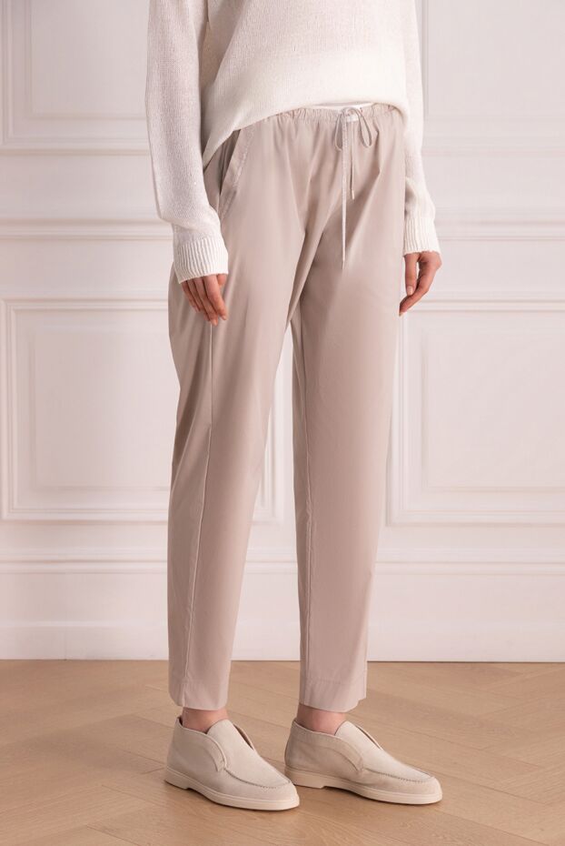 D.Exterior summer straight-leg trousers with elastic waist and ties 176766 - photo 3
