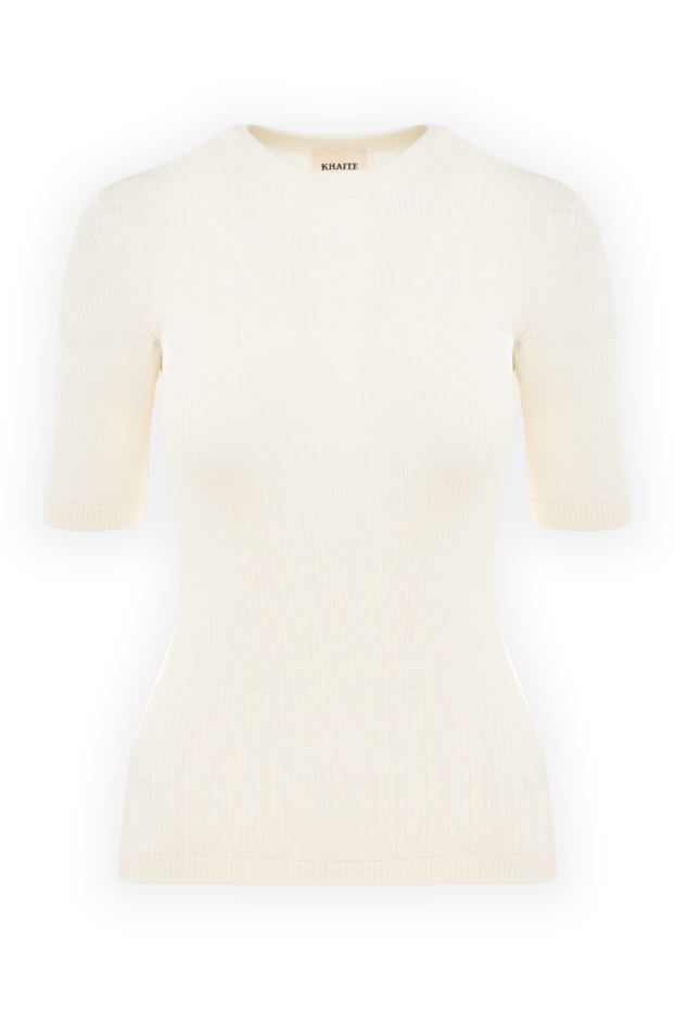 Khaite woman women's white wool and polyamide top buy with prices and photos 176771 - photo 1