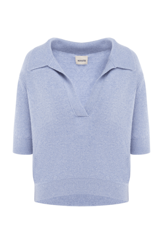 Khaite woman women's cashmere and elastane top blue buy with prices and photos 176776 - photo 1