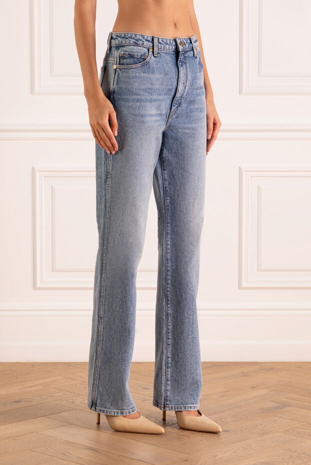 Khaite women's jeans in a classic blue shade with a dense denim texture 176780 - photo 3