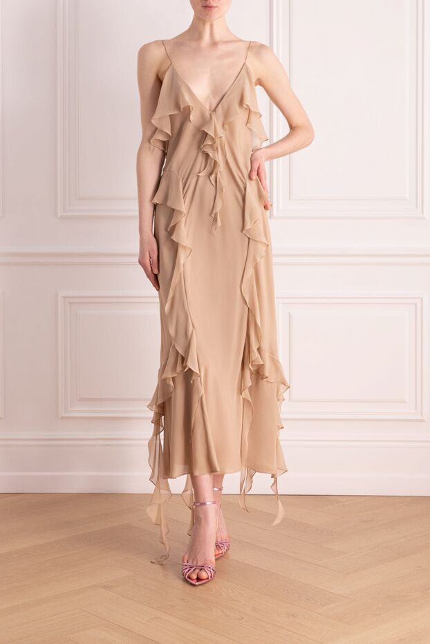 Khaite woman beige silk dress buy with prices and photos 176783 - photo 2