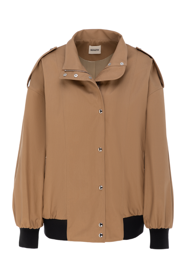 Khaite woman women's brown cotton and polyamide jacket buy with prices and photos 176787 - photo 1