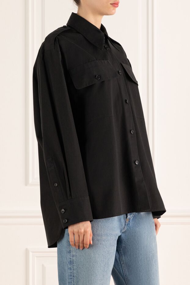 Khaite women's cotton shirt black 176789 - photo 3