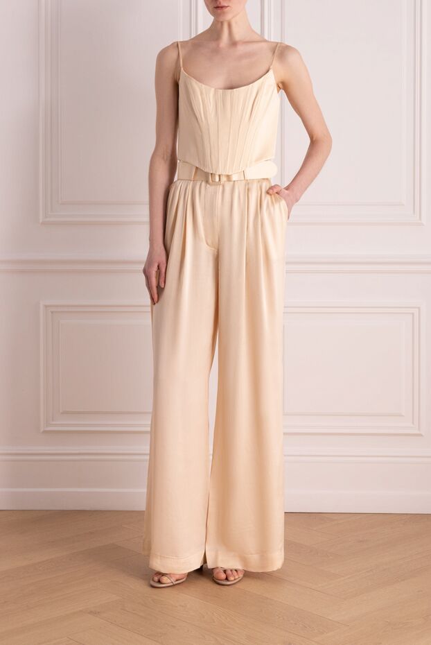 Zimmermann women's beige silk suit with trousers 176811 - photo 2