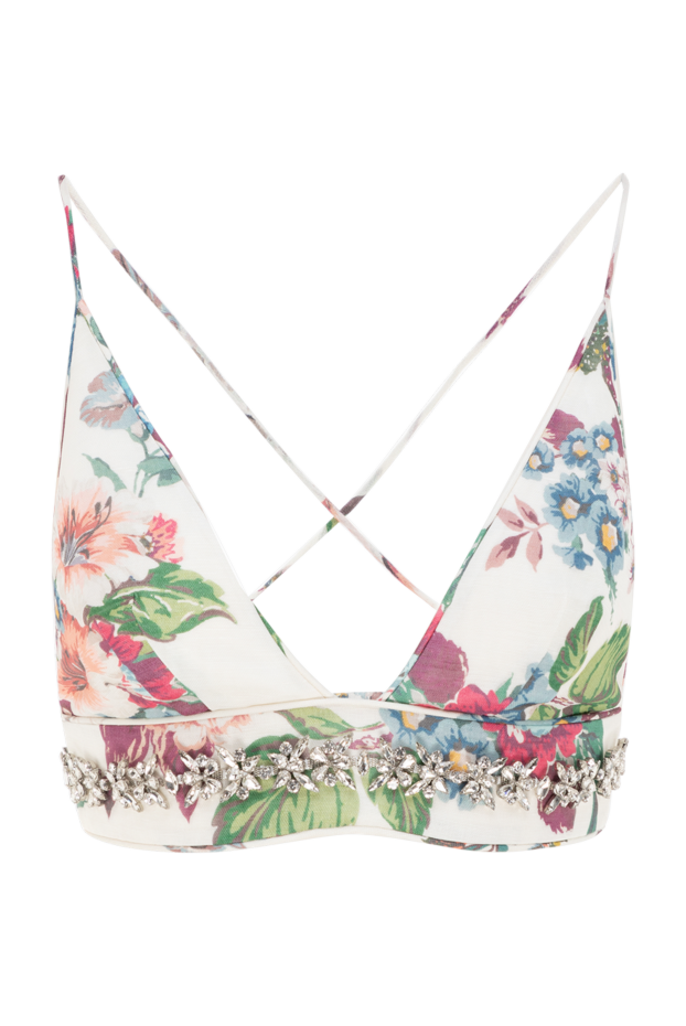 Zimmermann women's white top made of linen and silk 176820 - photo 1